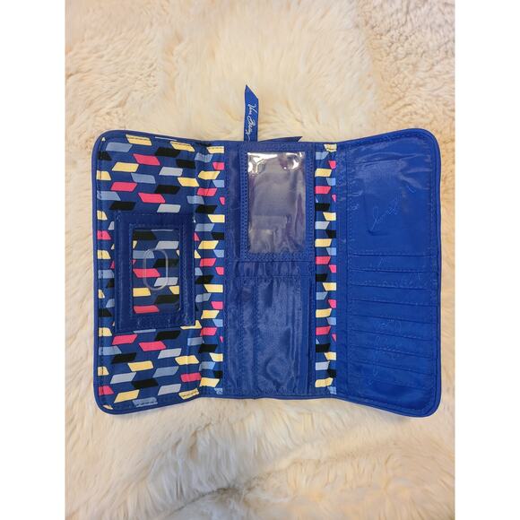 Vera Bradley Pink/ blue floral wallet - Picture 2 of 5